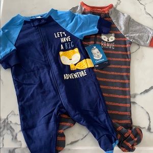 2 pack Gerber footie pjs Newborn